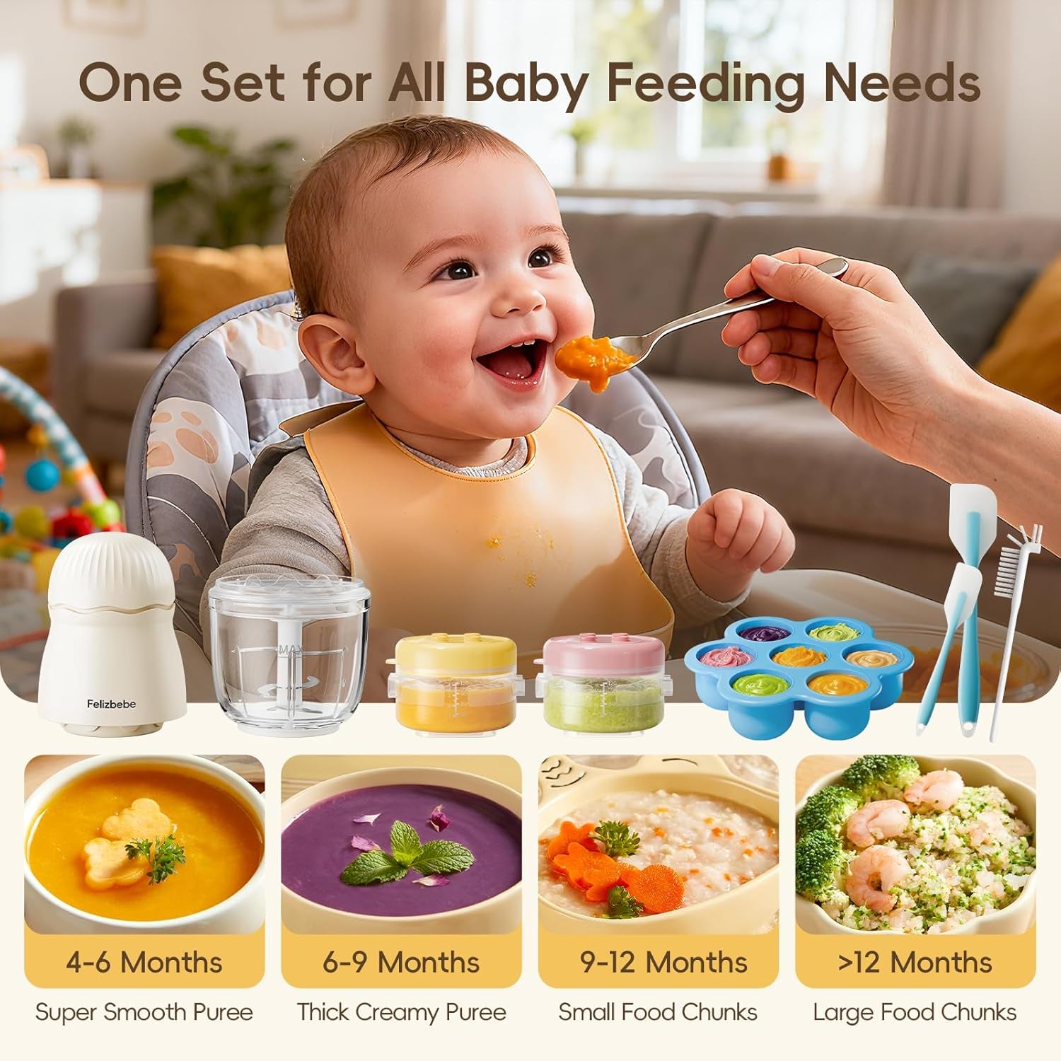 Baby Food Maker, Small Baby Food Processor Set