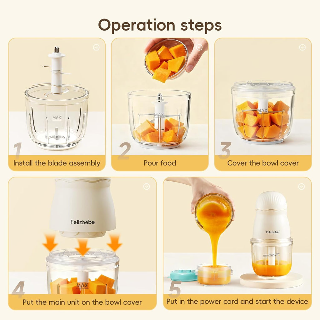 Baby Food Maker, Small Baby Food Processor Set