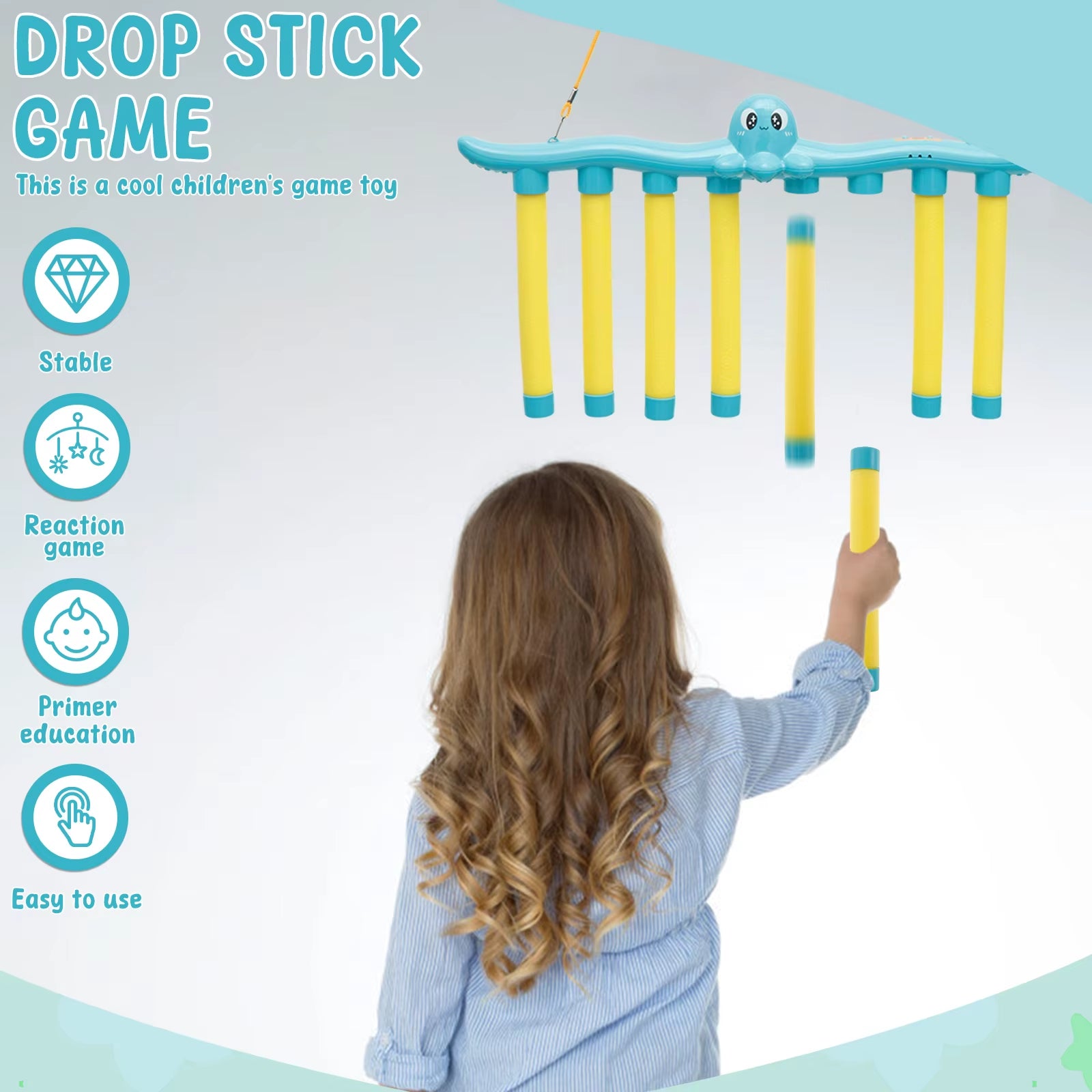 Challenge Falling Sticks Game Kids Stick Catching